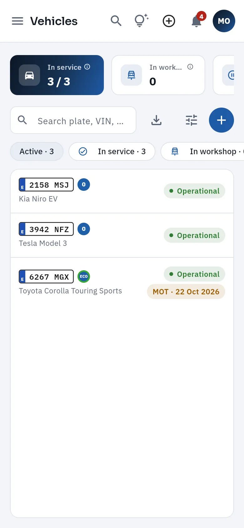Vehicles on a phone.